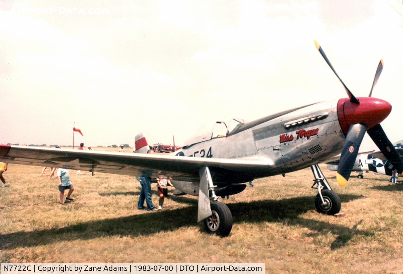 N7722C, 1944 North American F-51D Mustang C/N 44-73420, At the Denton CAF Airshow