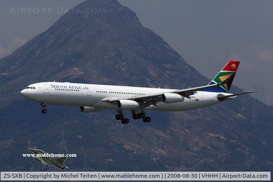 ZS-SXB, 2004 Airbus A340-313E C/N 582, South African Airways