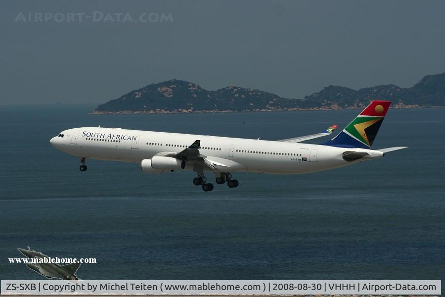 ZS-SXB, 2004 Airbus A340-313E C/N 582, South African Airways