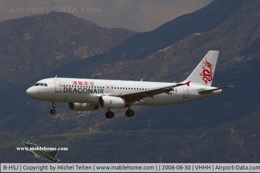 B-HSJ, Airbus A320-232 C/N 1253, Dragonair