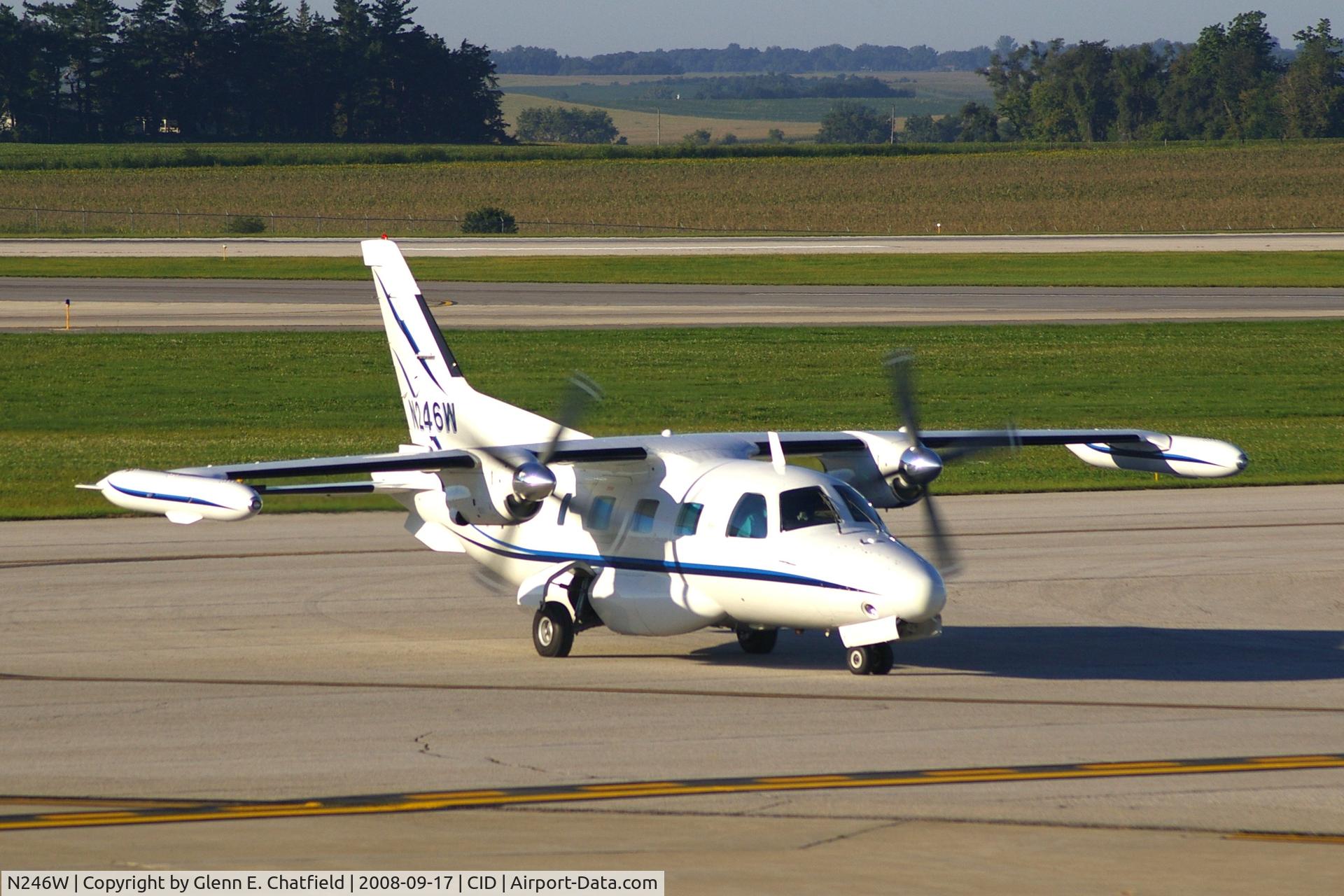 N246W, 1982 Mitsubishi MU-2B-60 Marquise C/N 1552S.A., Turning on Delta from Alpha, heading for Landmark