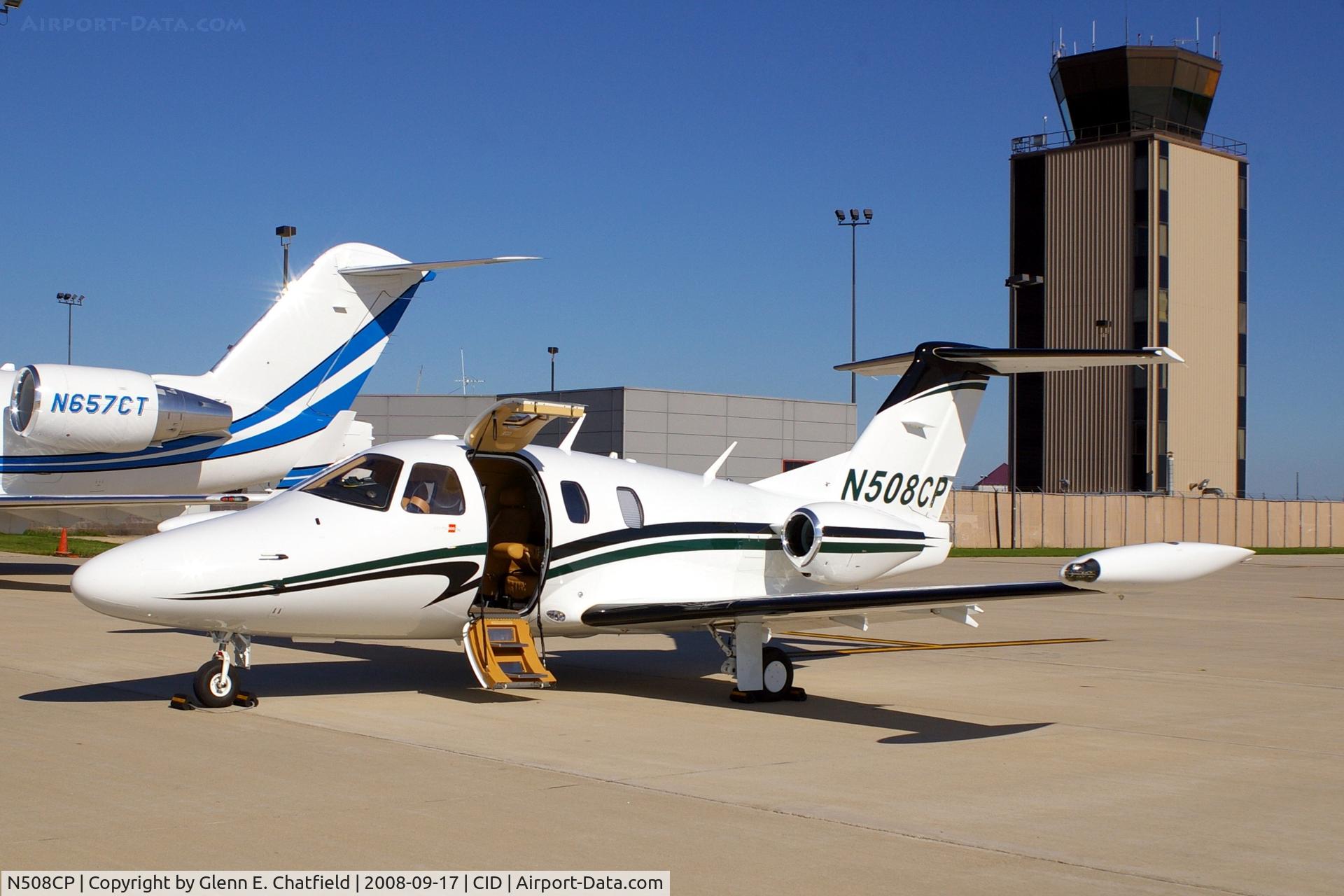 N508CP, 2008 Eclipse Aviation Corp EA500 C/N 000196, On the Landmark ramp.