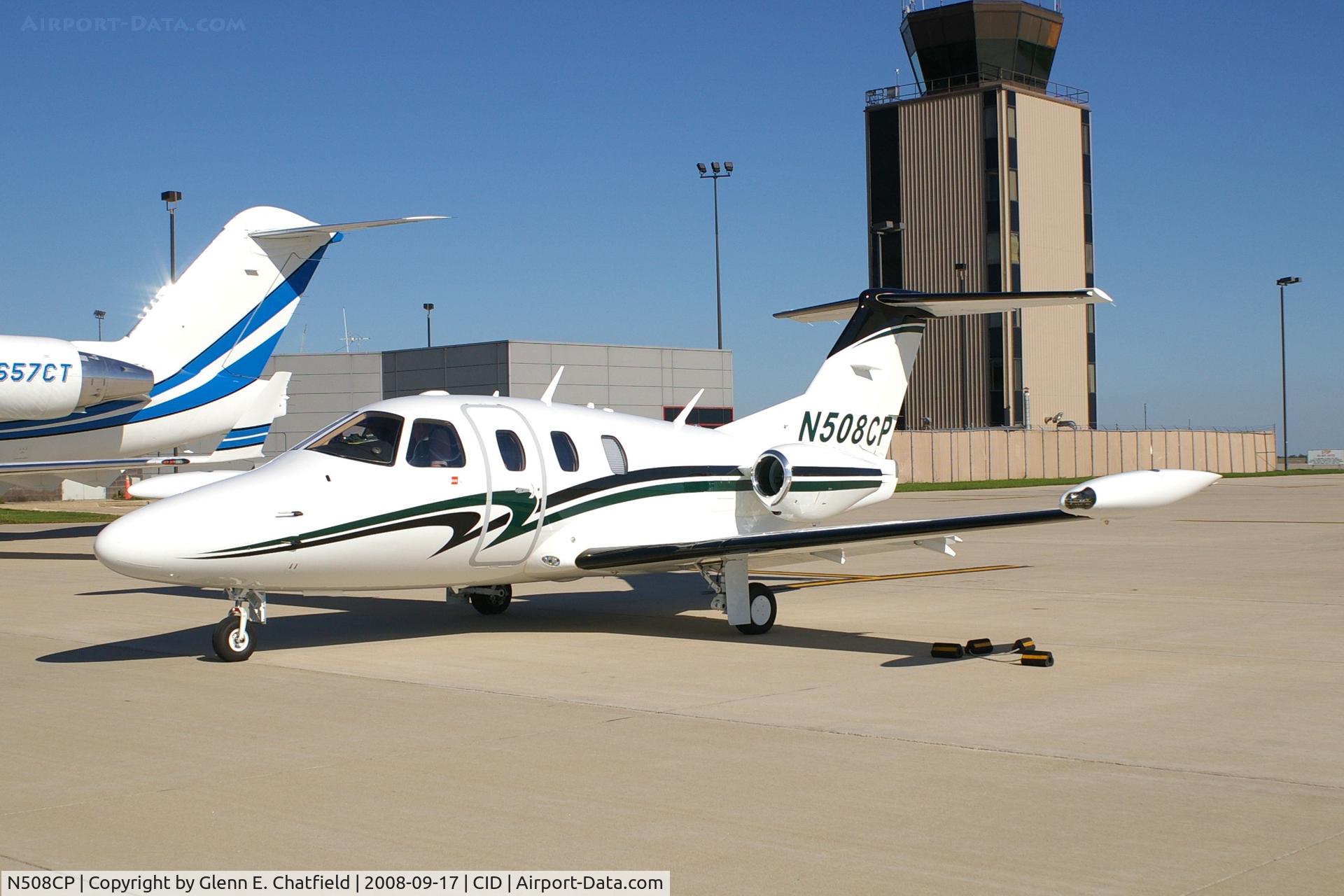 N508CP, 2008 Eclipse Aviation Corp EA500 C/N 000196, On the Landmark ramp.