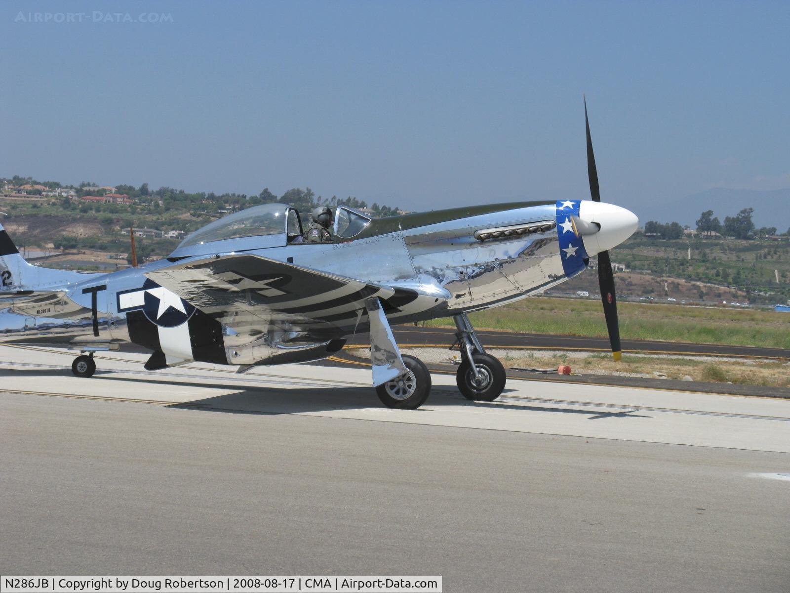 N286JB, 1945 North American P-51D Mustang C/N 4511483, 1945 North American F-51D MUSTANG 'Short Fuse Sallee', Rolls Royce V-1650-7 1,490 Hp, Limited class, taxi