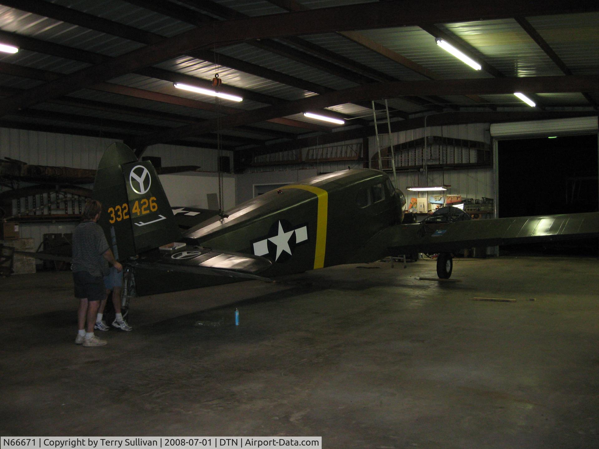 N66671, 1943 Cessna UC-78B (T-50) Bobcat C/N 6487, Bamboo Bomber