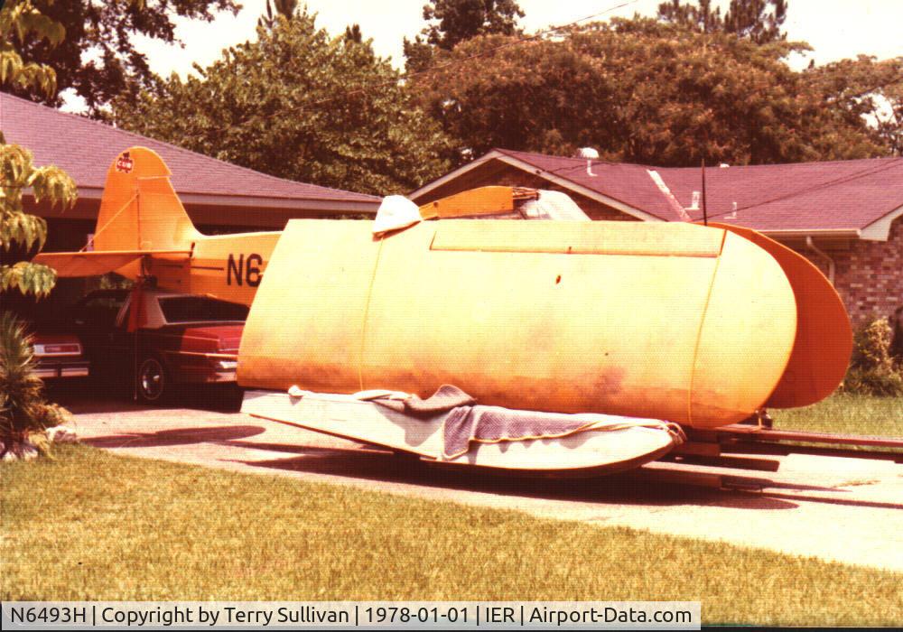 N6493H, 1946 Piper J3C-65 Cub C/N 19675, Natchitoches, LA 1978