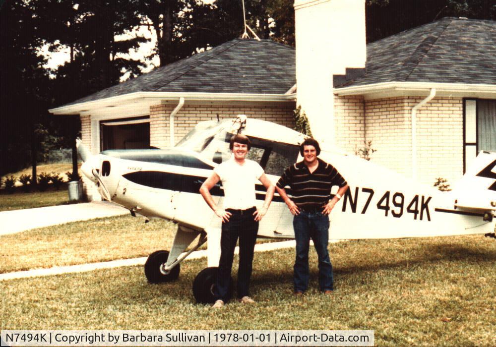N7494K, 1950 Piper PA-20 Pacer C/N 20-409, Poleman Road, Shreveport, LA