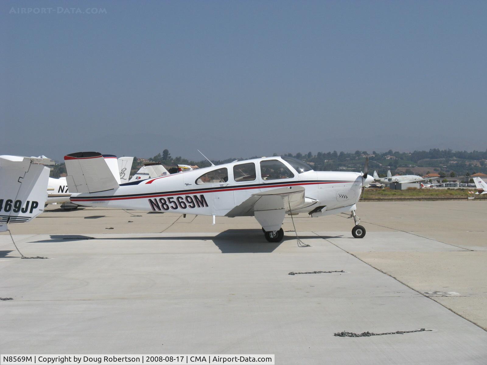 N8569M, 1963 Beech P35 Bonanza C/N D-7295, 1963 Beech P35 BONANZA, Continental IO-470-N 260 Hp