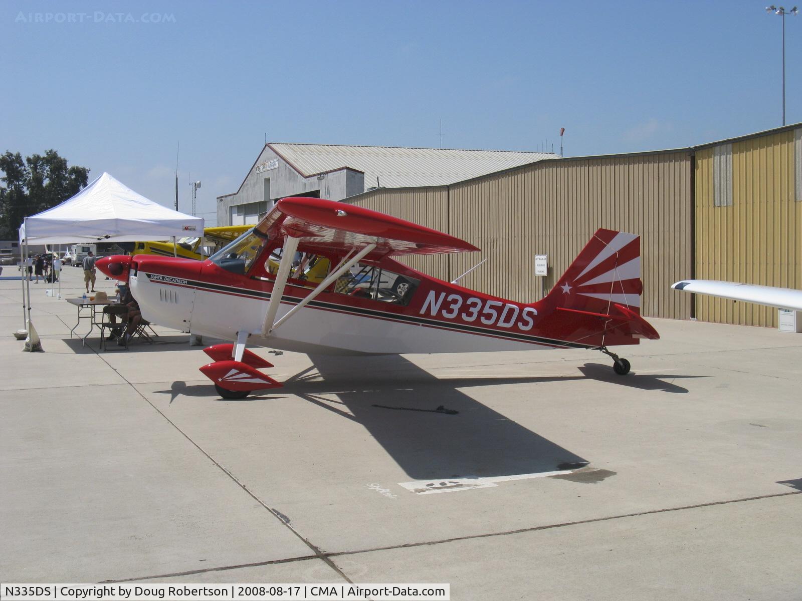 N335DS, 2008 American Champion 8KCAB Super Decathlon C/N 1070-2008, American Champ[ion Aircraft 8KCAB SUPER DECATHLON, Lycoming AEIO-360-H1B 180 Hp