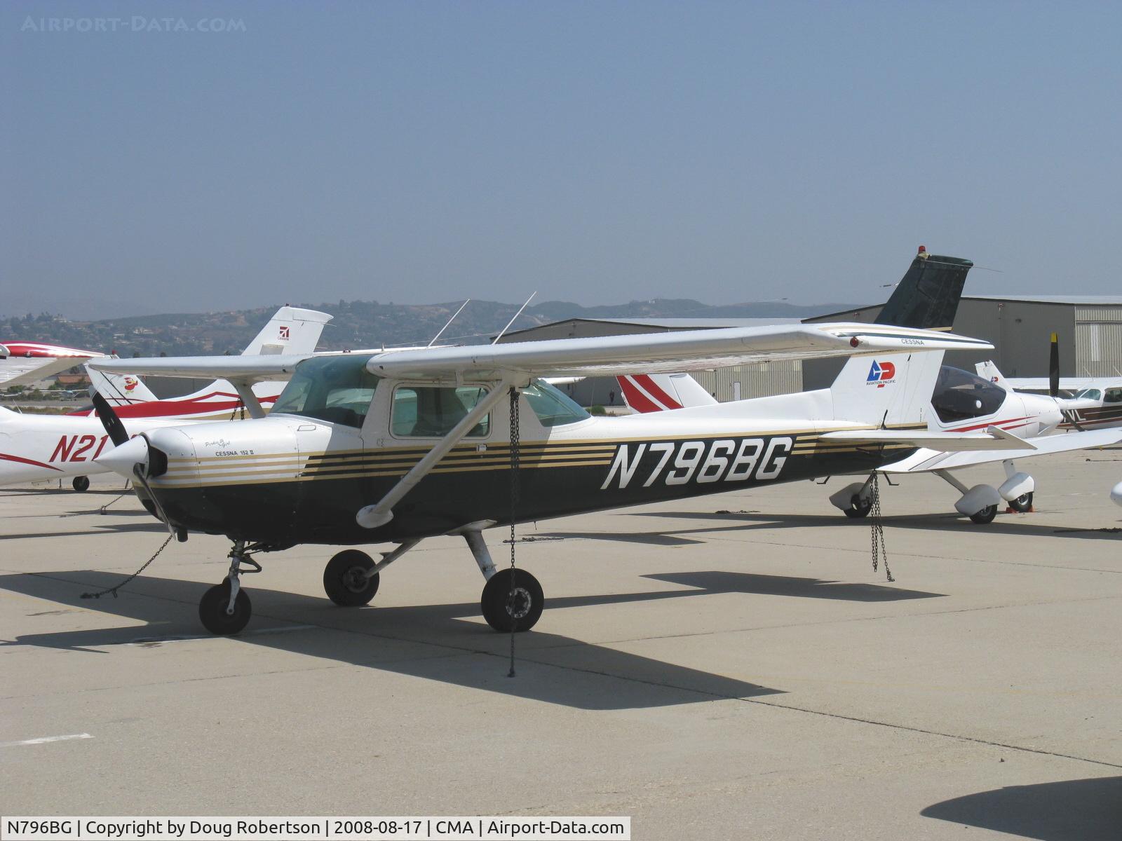 N796BG, Cessna 152 C/N 15280215, Cessna 152 II 'Perky Girl', Lycoming O-235-N2C 112 Hp