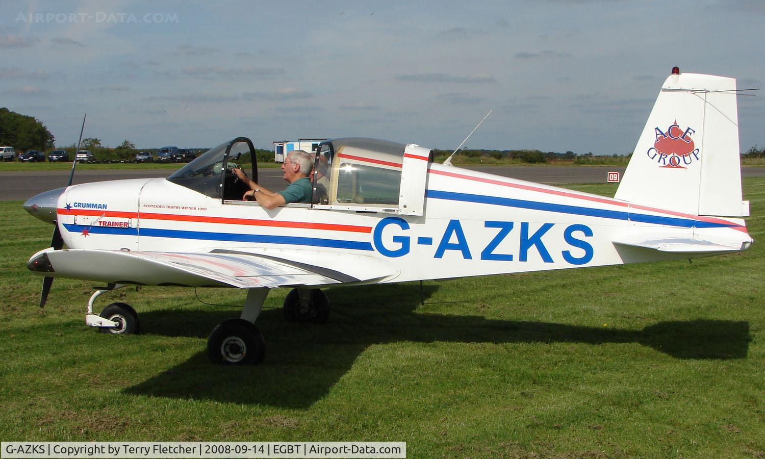 G-AZKS, 1970 American Aviation AA-1 Modified C/N AA1-0344, 1970 American AA-1A - A visitor to the 2008 Turweston Vintage and Classic Day