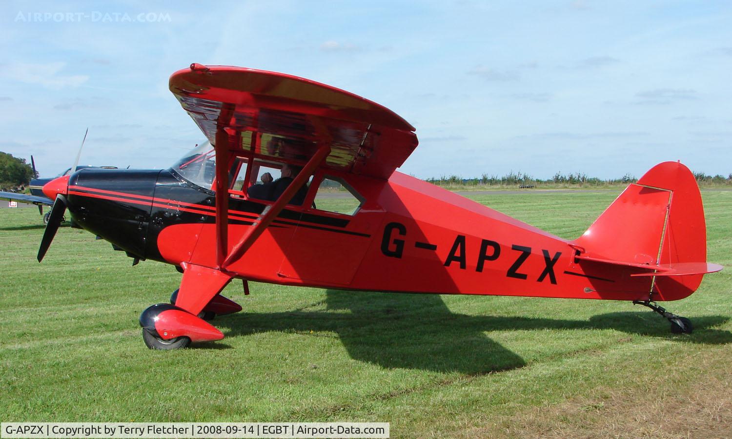 G-APZX, 1957 Piper PA-22-150 Caribbean C/N 22-5181, 1957 - Piper Pa-22-150 - A visitor to the 2008 Turweston Vintage and Classic Day