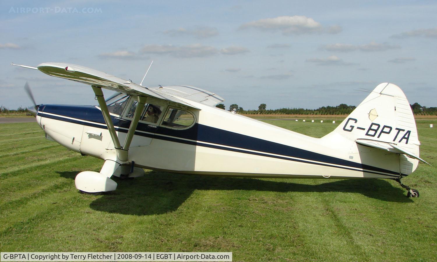 G-BPTA, 1947 Stinson 108-2 Voyager C/N 108-3429, 1947 Stinson 108-2 - A visitor to the 2008 Turweston Vintage and Classic Day