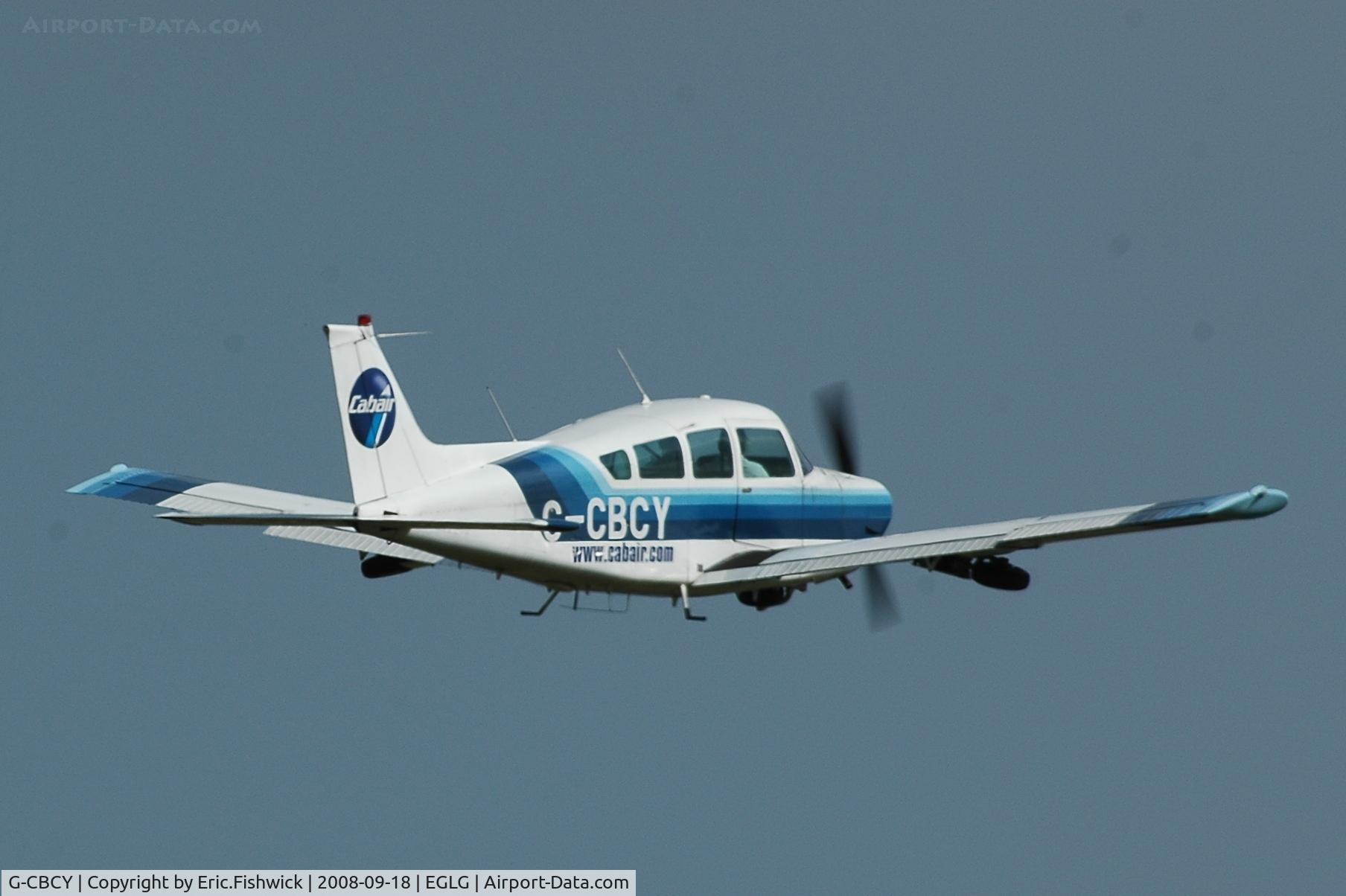 G-CBCY, 1977 Beech C24R Sierra Super C/N MC-491, 4. G-CBCY leaving Panshanger Airfield