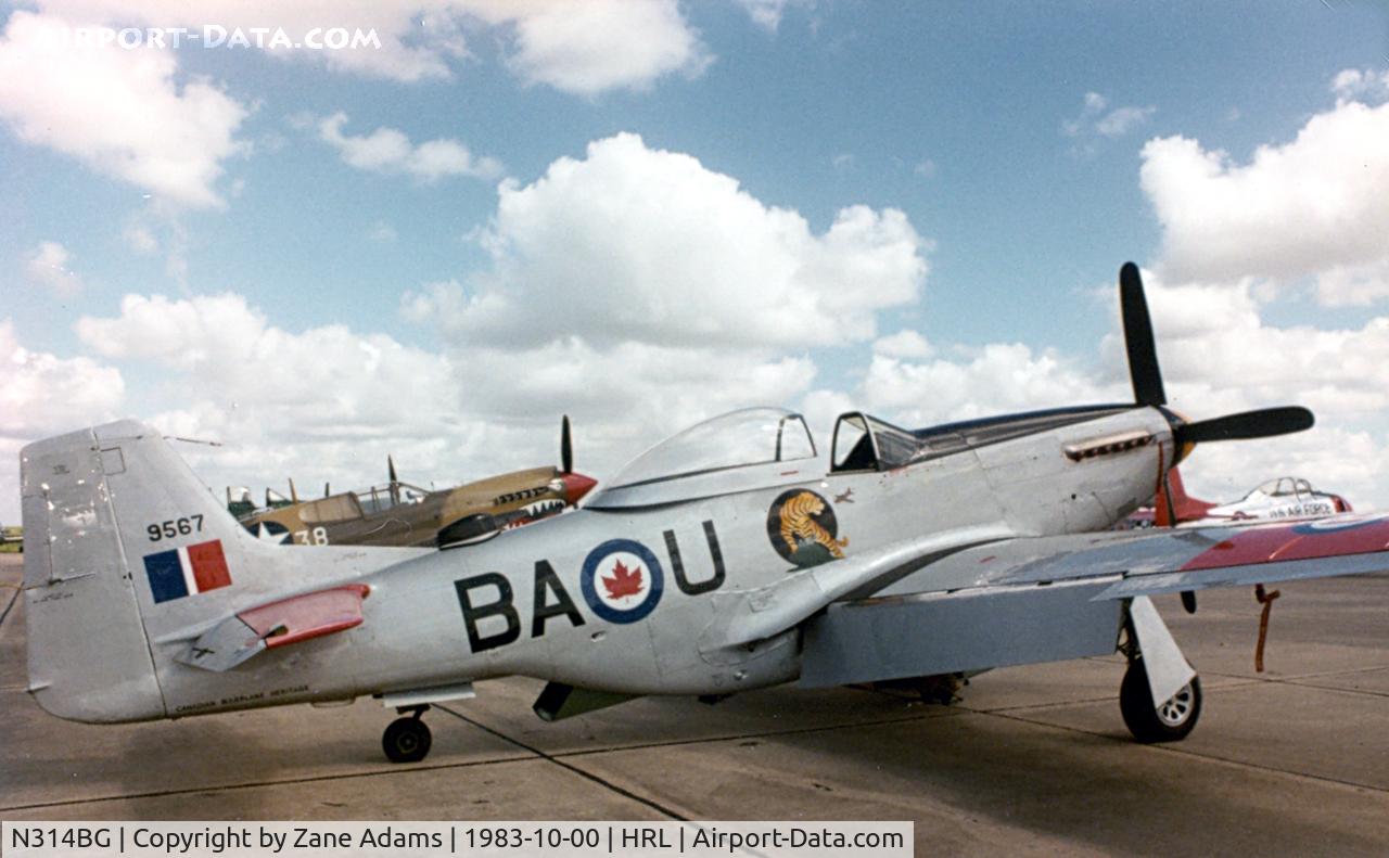 N314BG, North American P-51D Mustang C/N 122-3999 (44-73140), At CAF Airsho '83