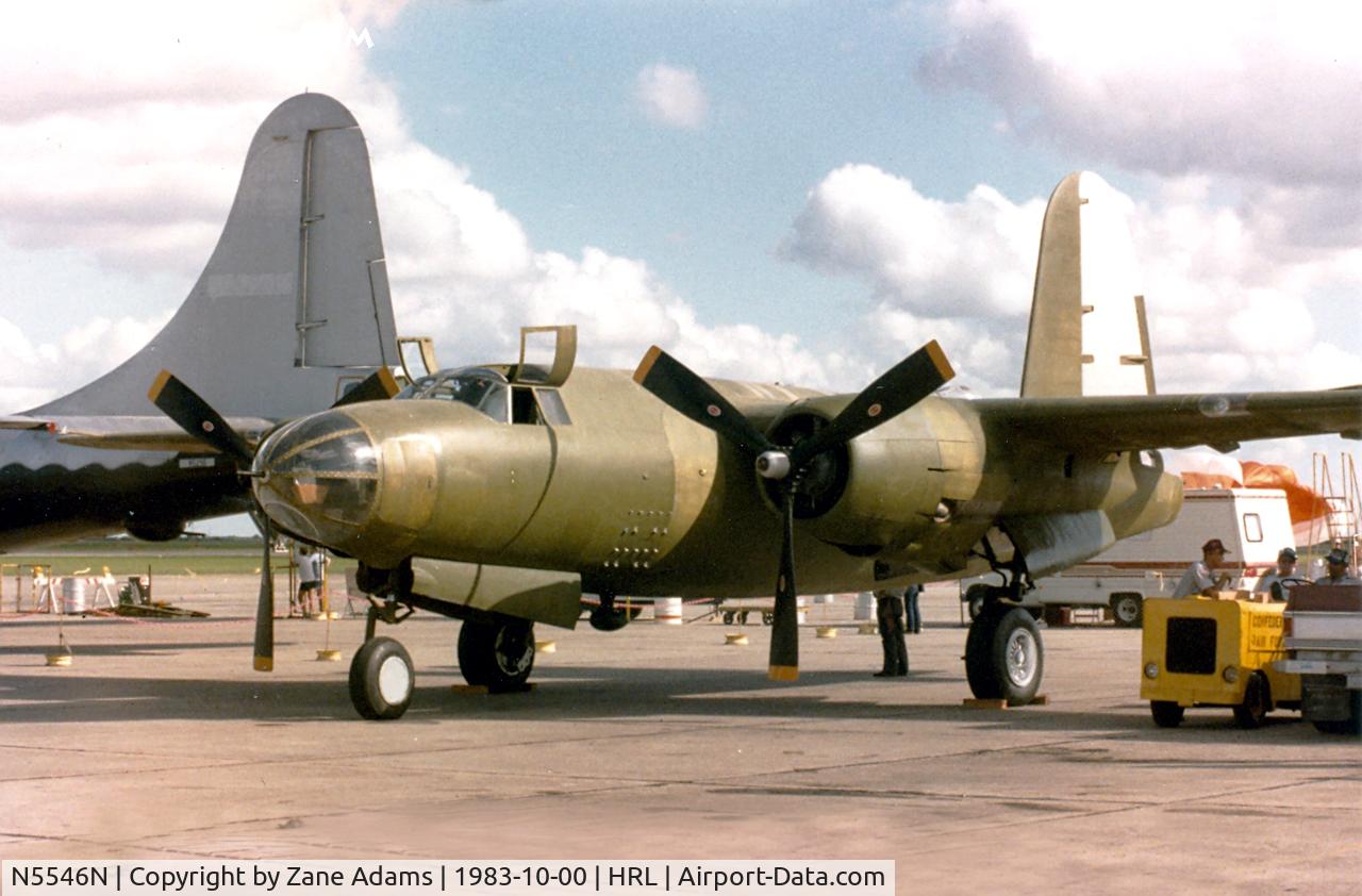 N5546N, Martin TB-26C Marauder C/N 2253 (4762?), CAF B-26 Carolyn under restoration at Harlingen