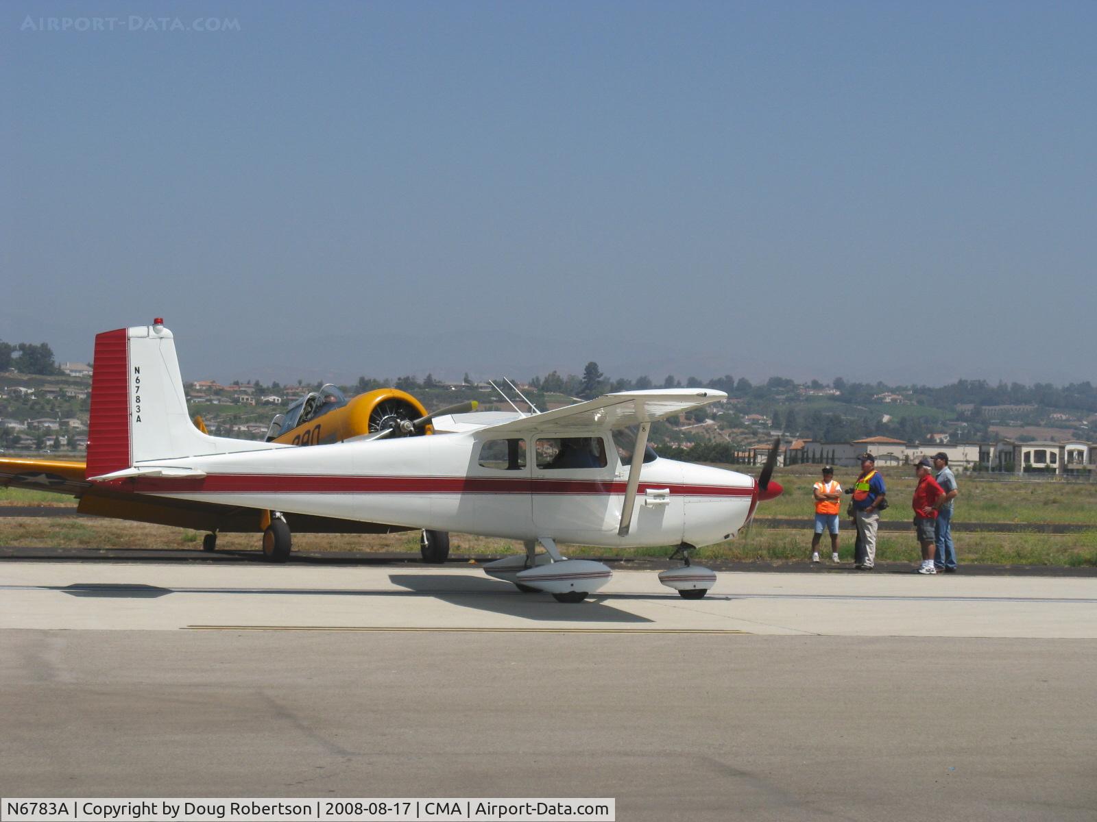 N6783A, 1956 Cessna 172 C/N 28883, 1956 Cessna 172, Continental O-300 145 Hp, taxi
