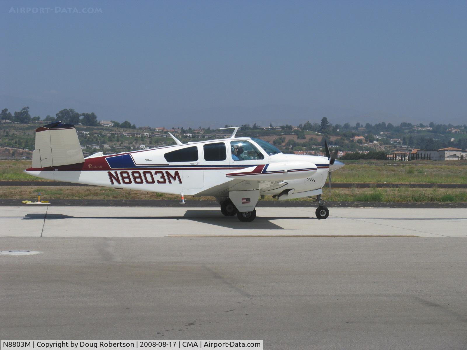 N8803M, 1964 Beech S35 Bonanza C/N D-7328, 1964 Beech S35 BONANZA, Continental IO-520-B 285 Hp, taxi