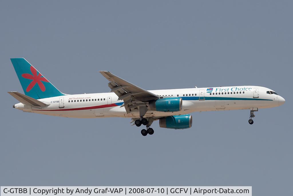 C-GTBB, 2000 Boeing 757-28A C/N 32447, First Choice 757-200
