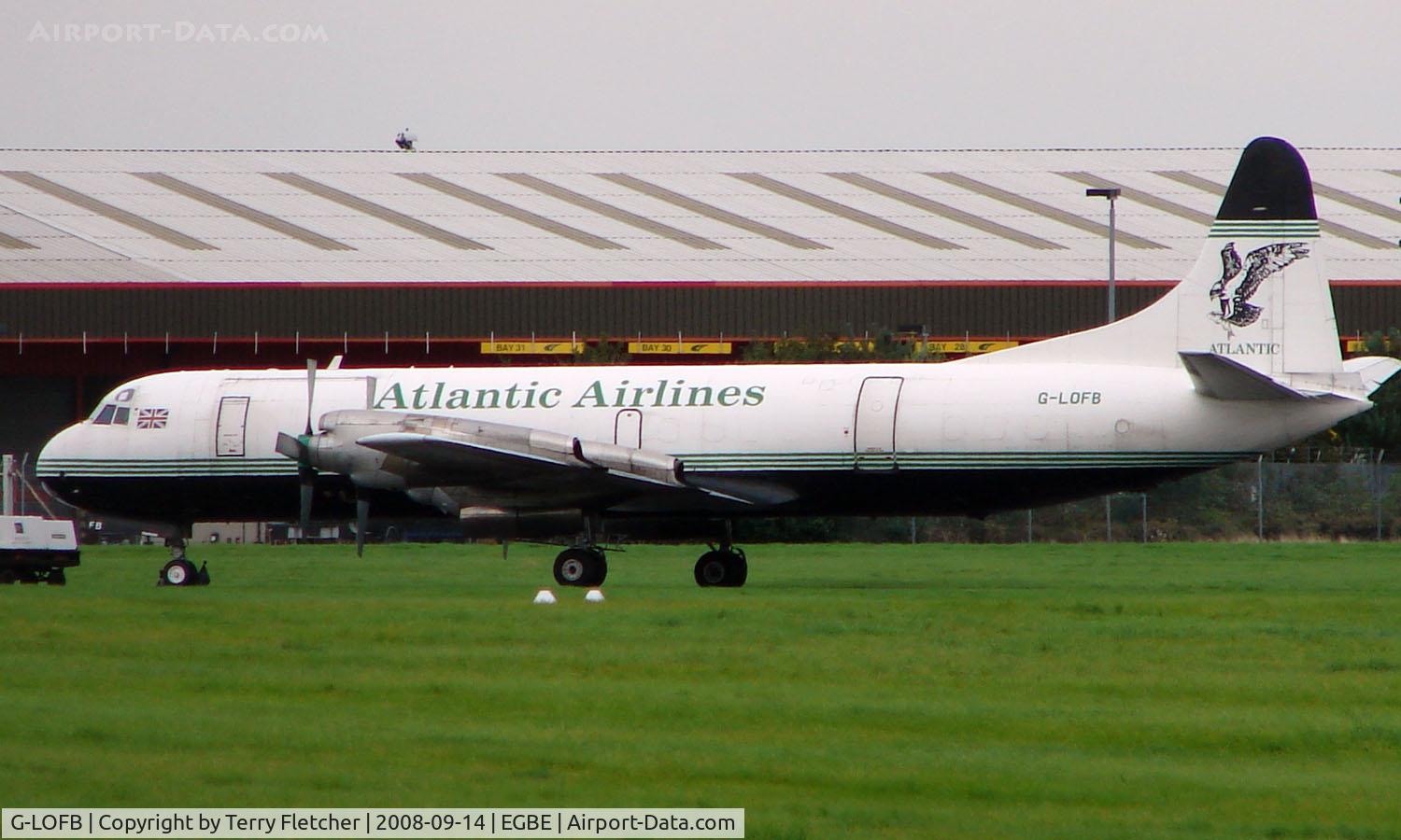 G-LOFB, 1961 Lockheed L-188C(F) Electra C/N 1131, 1961 Lockeed Electra at Coventry