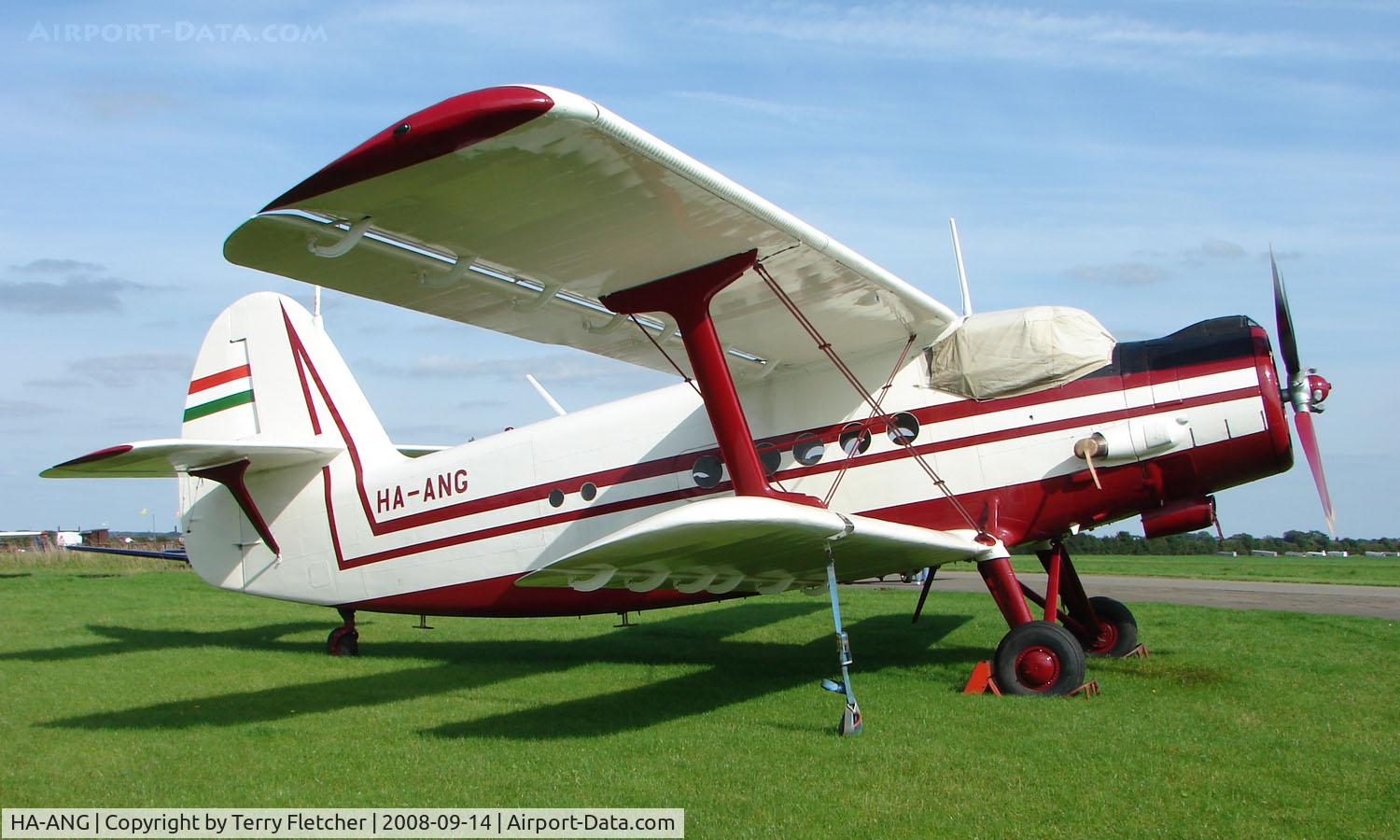 HA-ANG, 1972 Antonov An-2P C/N 1G132-53, Immaculate Antonov 2 at Hinton-in-the-Hedges