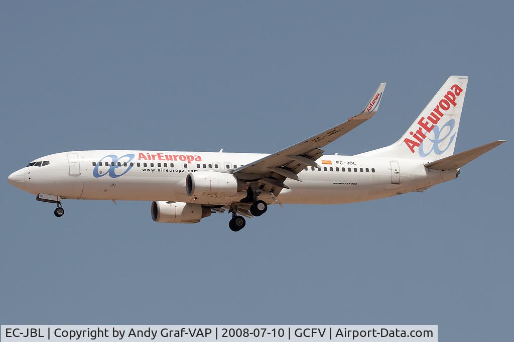 EC-JBL, 2004 Boeing 737-85P C/N 33974, Air Europa 737-800