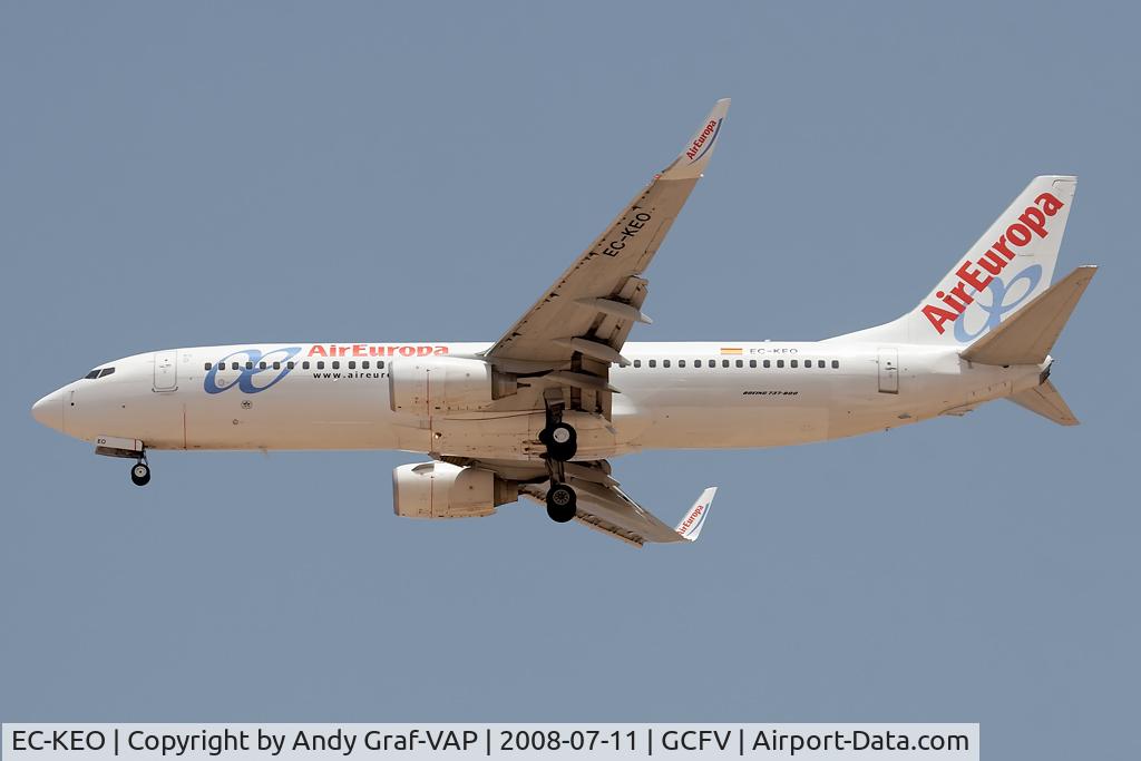 EC-KEO, 2007 Boeing 737-85P C/N 33982, Air Europa 737-800