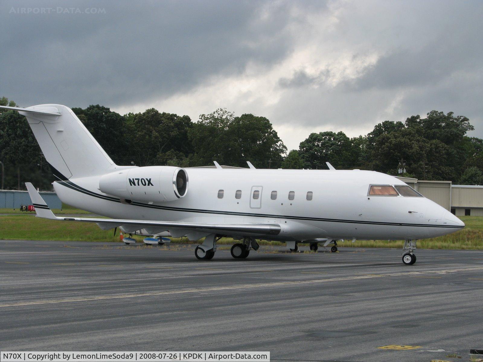 N70X, 1981 Canadair Challenger 600 (CL-600-1A11) C/N 1032, Just another day at the airport.