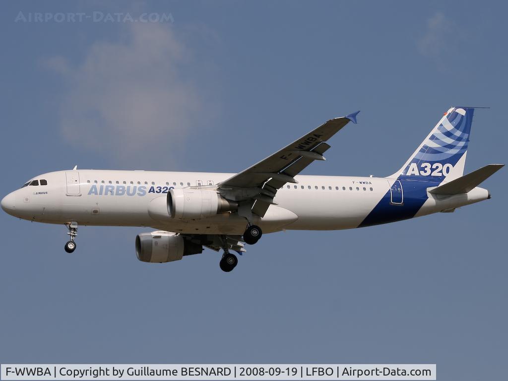 F-WWBA, 1987 Airbus A320-111 C/N 001, Landing 32L after the shortest pattern I've ever seen!