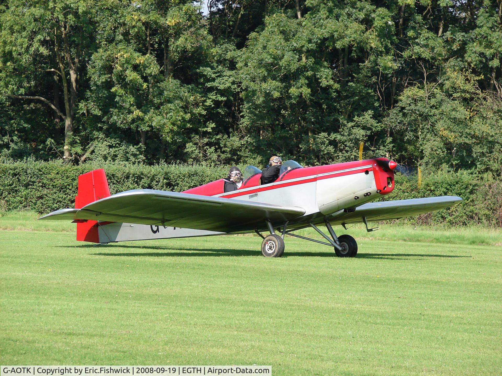 G-AOTK, 1956 Druine D-5 Turbi C/N PFA 230, 3. G-AOTK at Shuttleworth (Old Warden) Aerodrome.