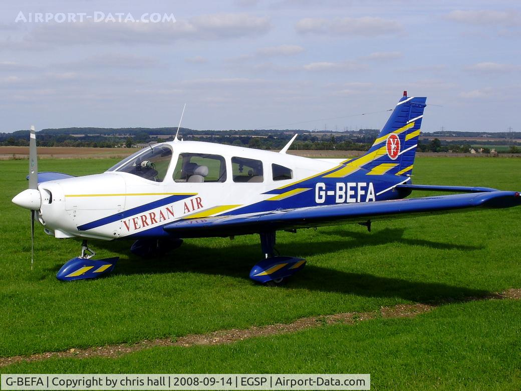 G-BEFA, 1976 Piper PA-28-151 Cherokee Warrior C/N 28-7615416, Previous ID: N6978J