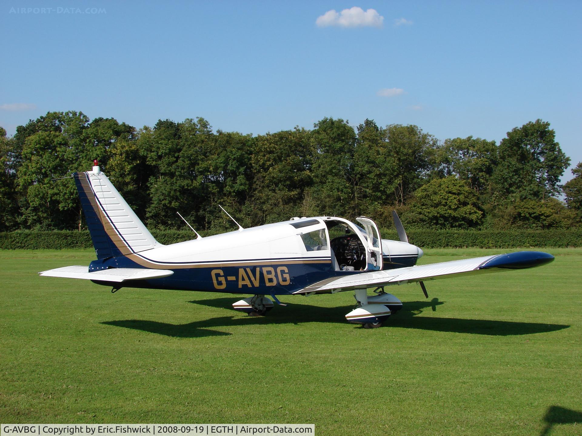 G-AVBG, 1966 Piper PA-28-180 Cherokee C/N 28-3801, 2. G-AVBG visiting Shuttleworth (Old Warden) Aerodrome.
