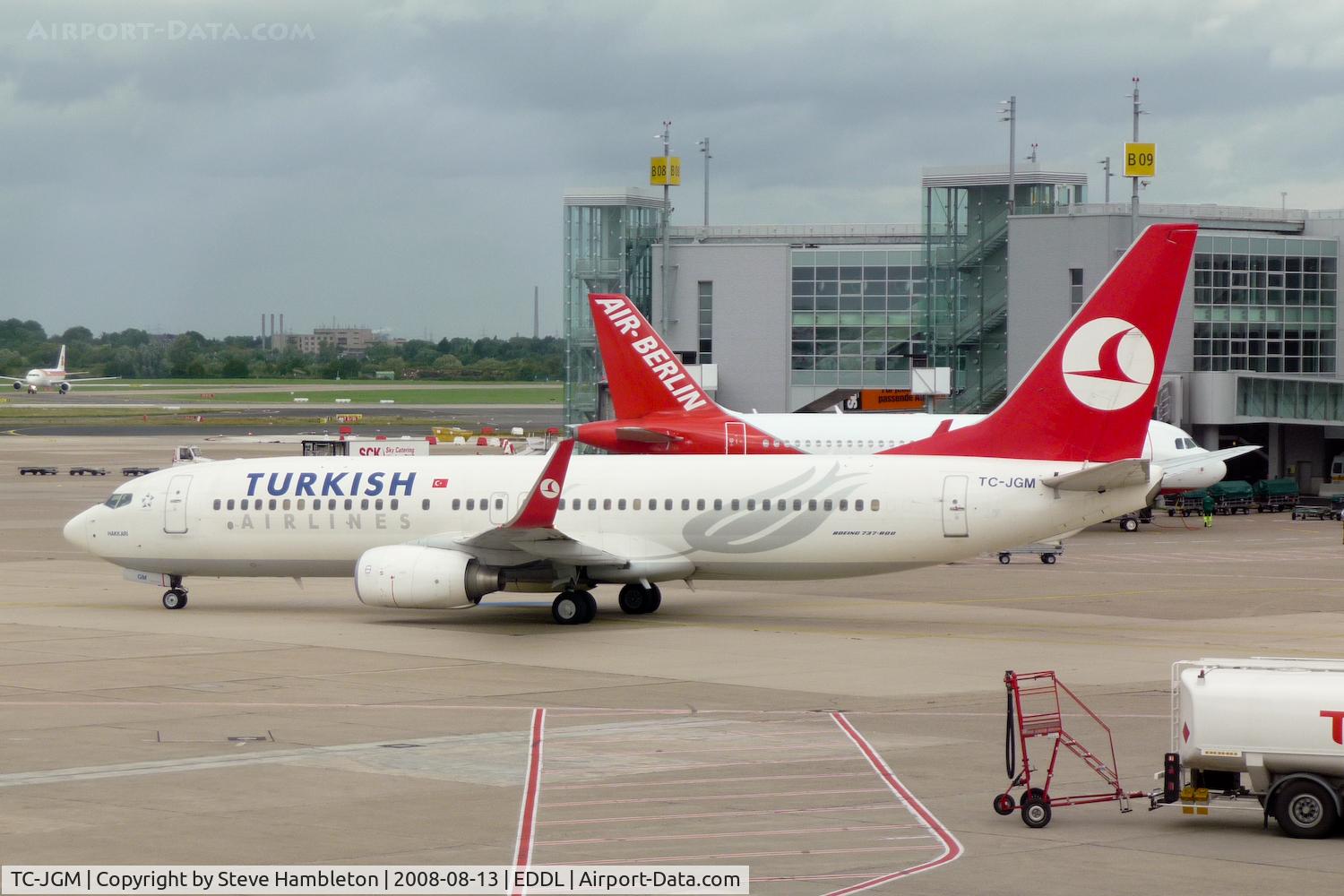 TC-JGM, 2006 Boeing 737-8F2 C/N 34411, Turkish 737 at Dusseldorf