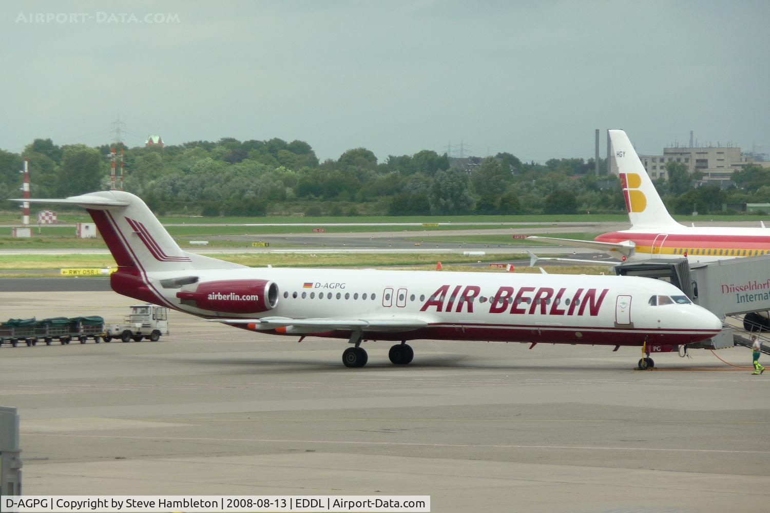 D-AGPG, 1990 Fokker 100 (F-28-0100) C/N 11306, Air Berlin Fokker 100