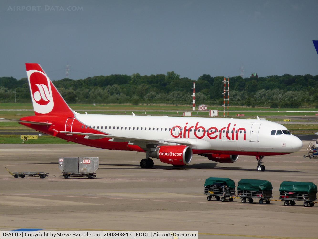 D-ALTD, 2001 Airbus A320-214 C/N 1493, LTU Airbus now in Air Berlin colour scheme