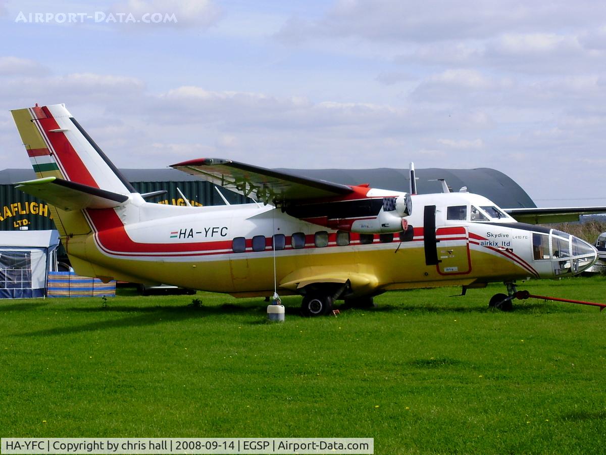HA-YFC, 1985 Let L-410FG Turbolet C/N 851528, in the 