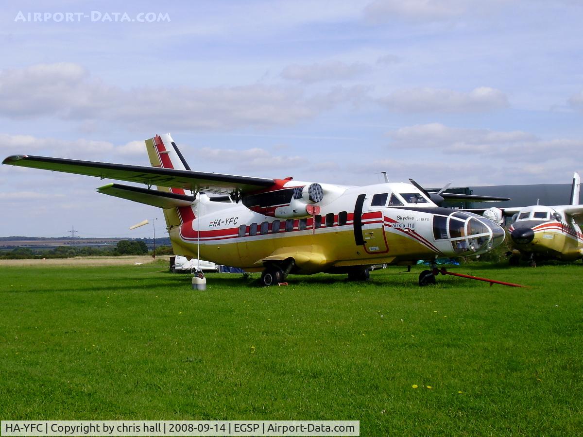 HA-YFC, 1985 Let L-410FG Turbolet C/N 851528, in the 