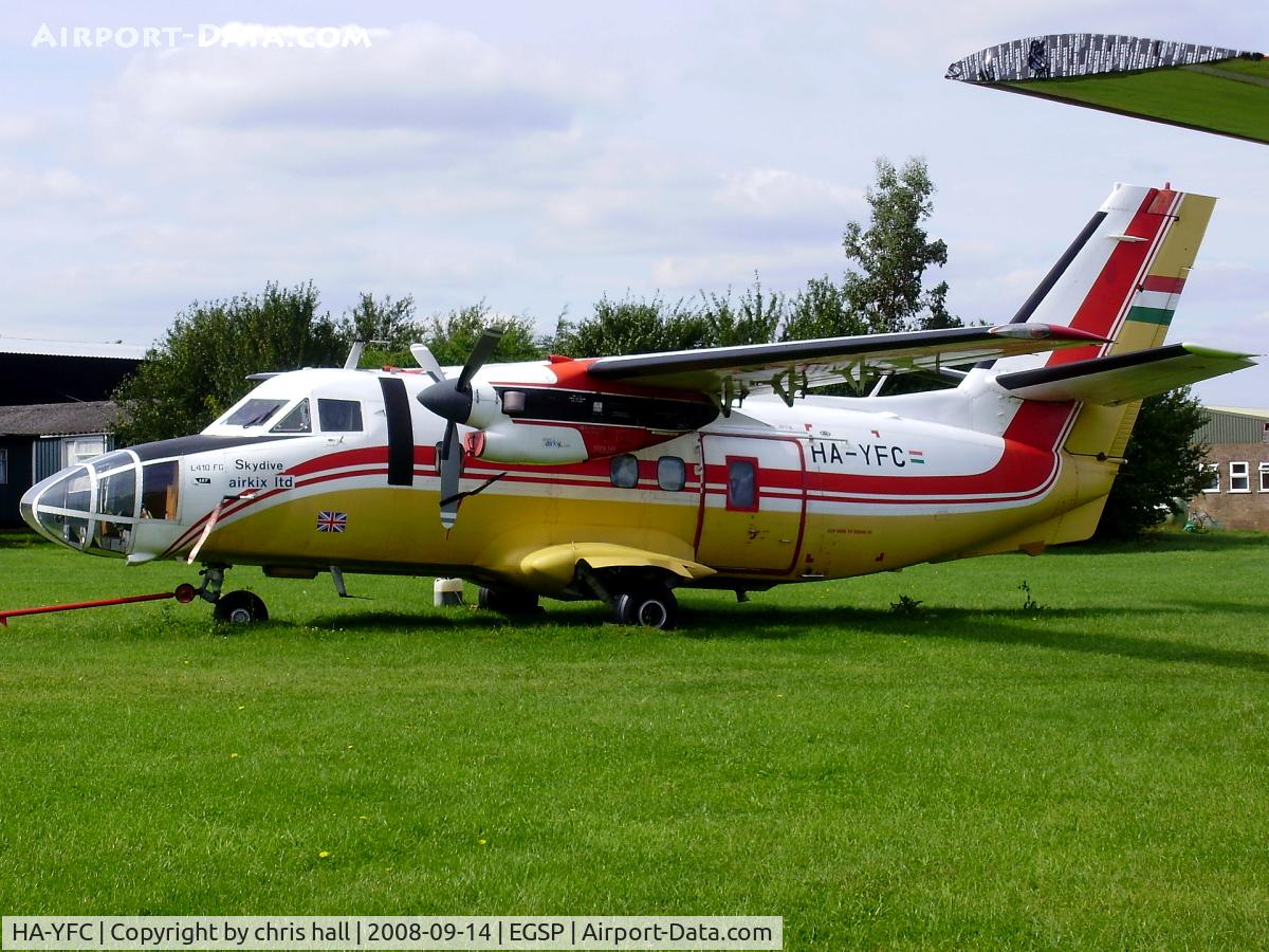 HA-YFC, 1985 Let L-410FG Turbolet C/N 851528, in the 