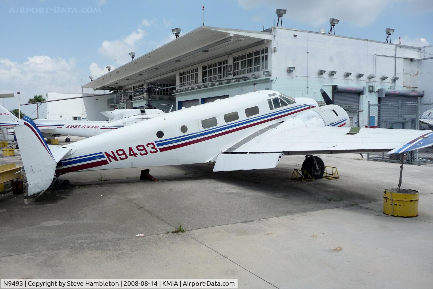 N9493, Beechcraft UC-45J C/N 2657, At the George T Baker School, Miami