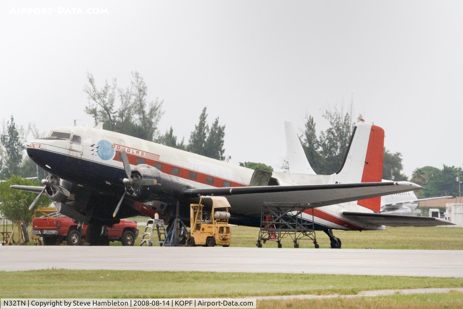 N32TN, 1951 Douglas VC-117D Skytrain C/N 43301, Pictured shortly before a storm breaks at Opa Locka