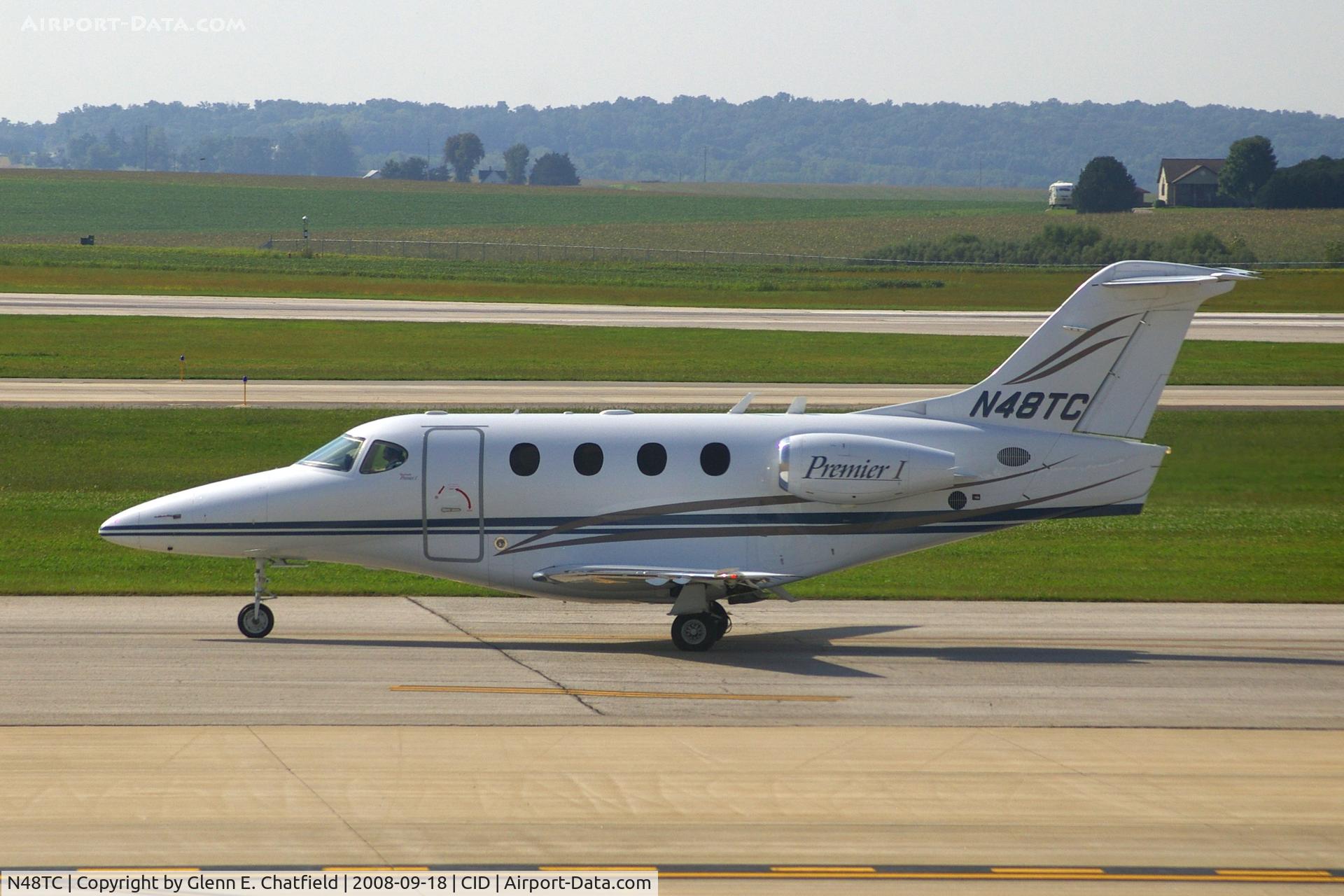 N48TC, Raytheon Aircraft Company 390 C/N RB-13, Taxiing to Runway 27 for departure.