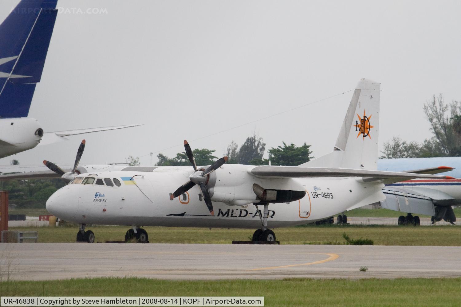 UR-46838, 1971 Antonov An-24RV C/N 7306805, At Opa Locka