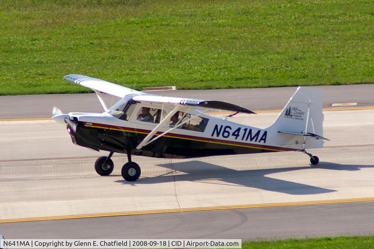 N641MA, 2005 American Champion 7GCBC C/N 1400-2005, Taxiing to the Landmark ramp after landing runway 9