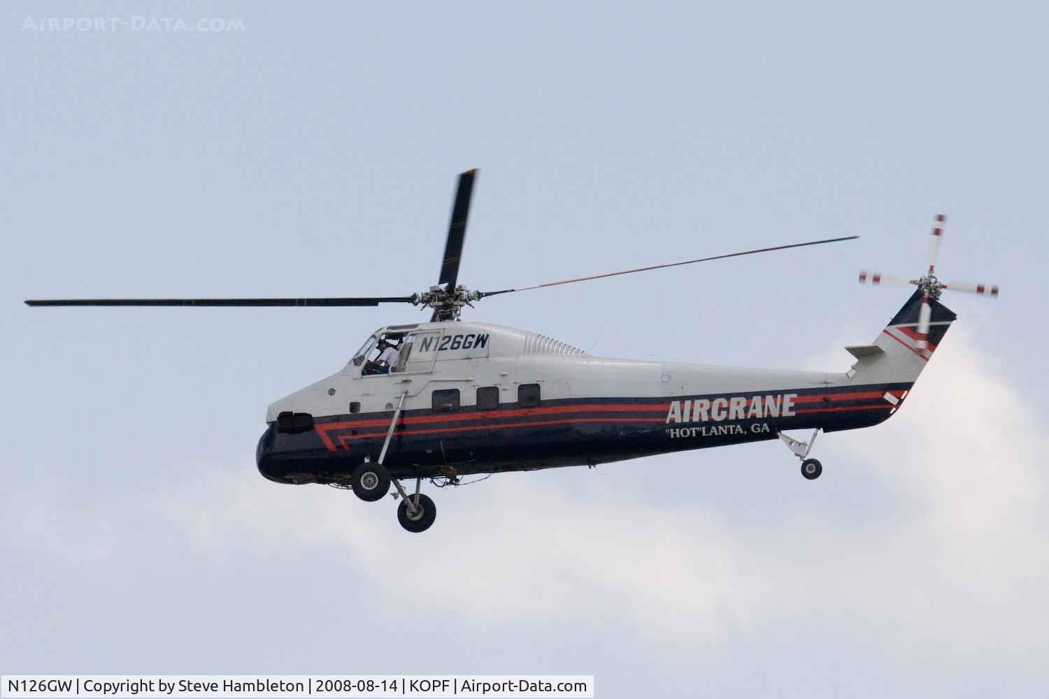 N126GW, 1959 Sikorsky S-58JT C/N 58-1124, What a treat to see this stopping for gas at Opa Locka