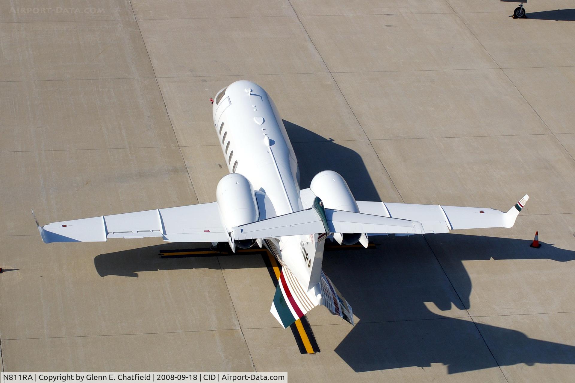 N811RA, Learjet Inc 60 C/N 264, Sitting below the control tower