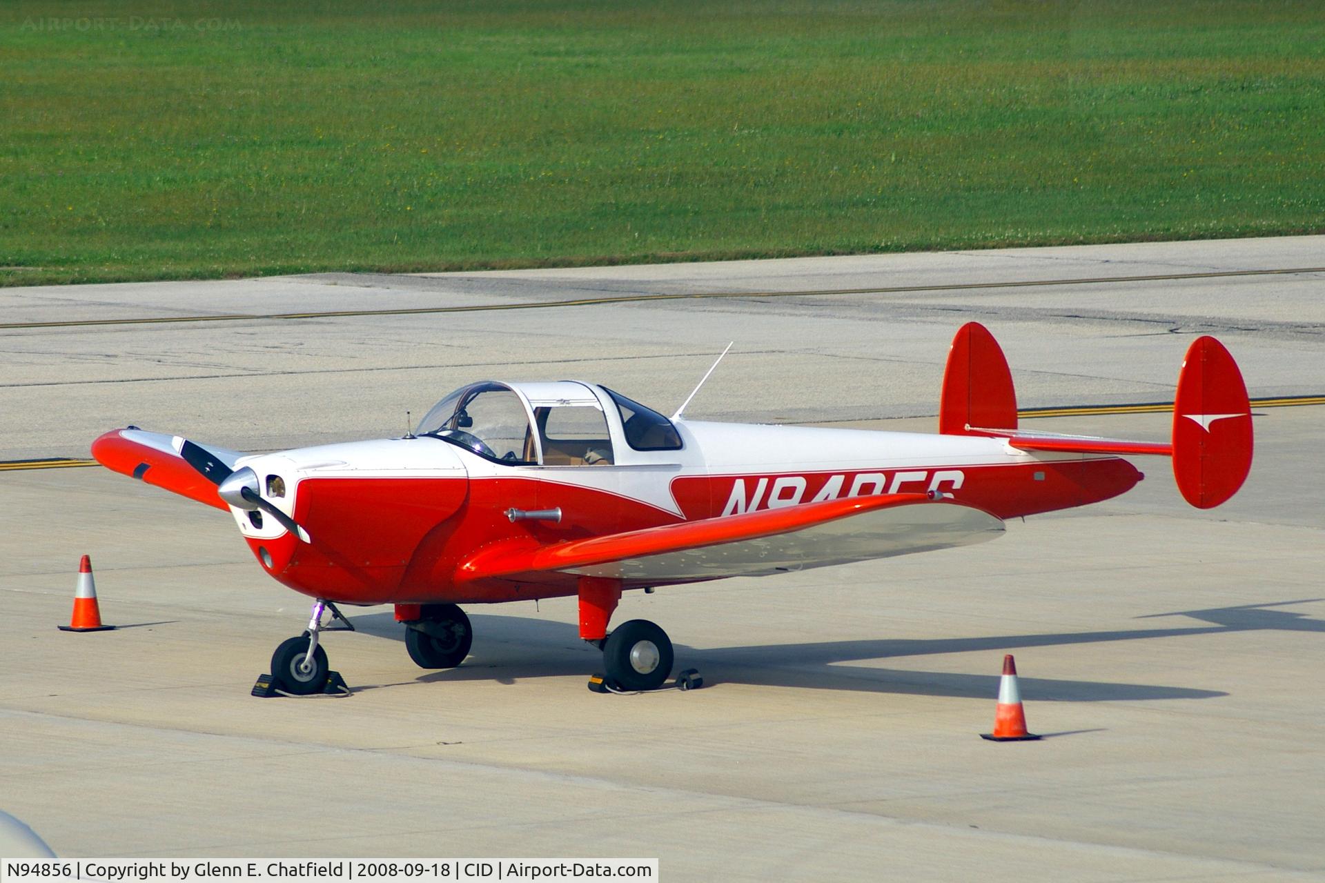 N94856, 1948 Erco 415E Ercoupe C/N 4980, Sitting on the Landmark ramp, seen from my office