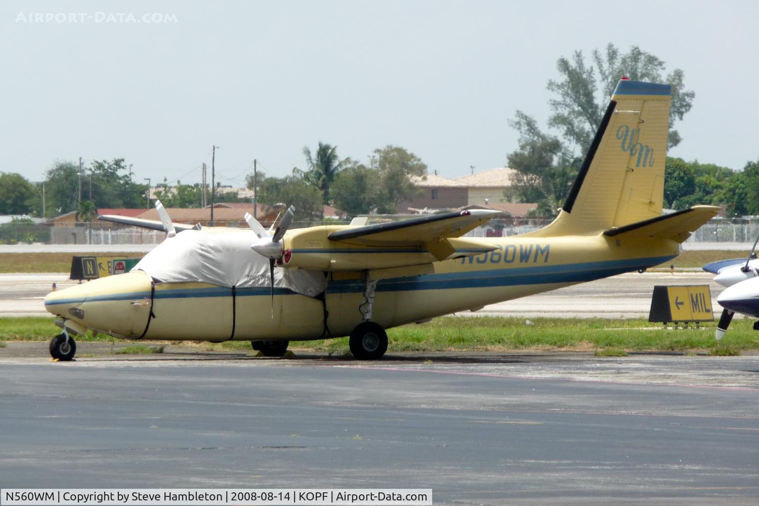 N560WM, Aero Commander 560-F C/N 560F-1305-58, At Opa Locka