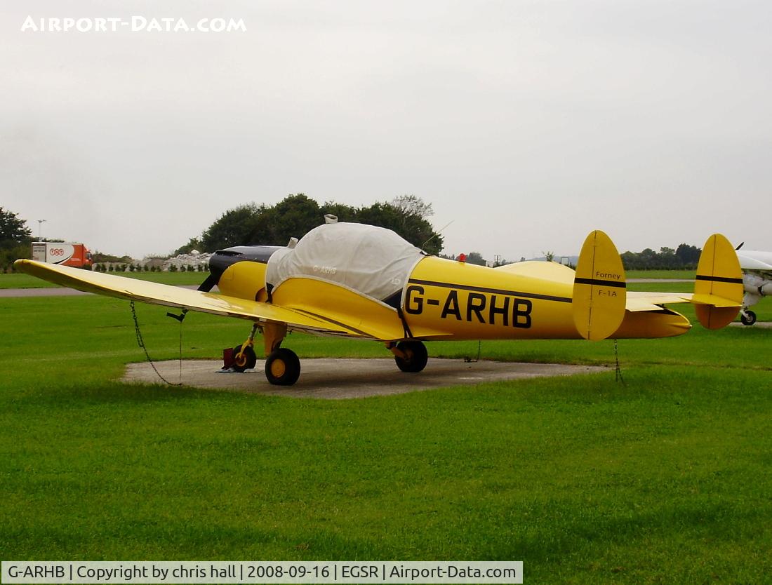 G-ARHB, 1960 Forney F-1A Aircoupe C/N 5733, private