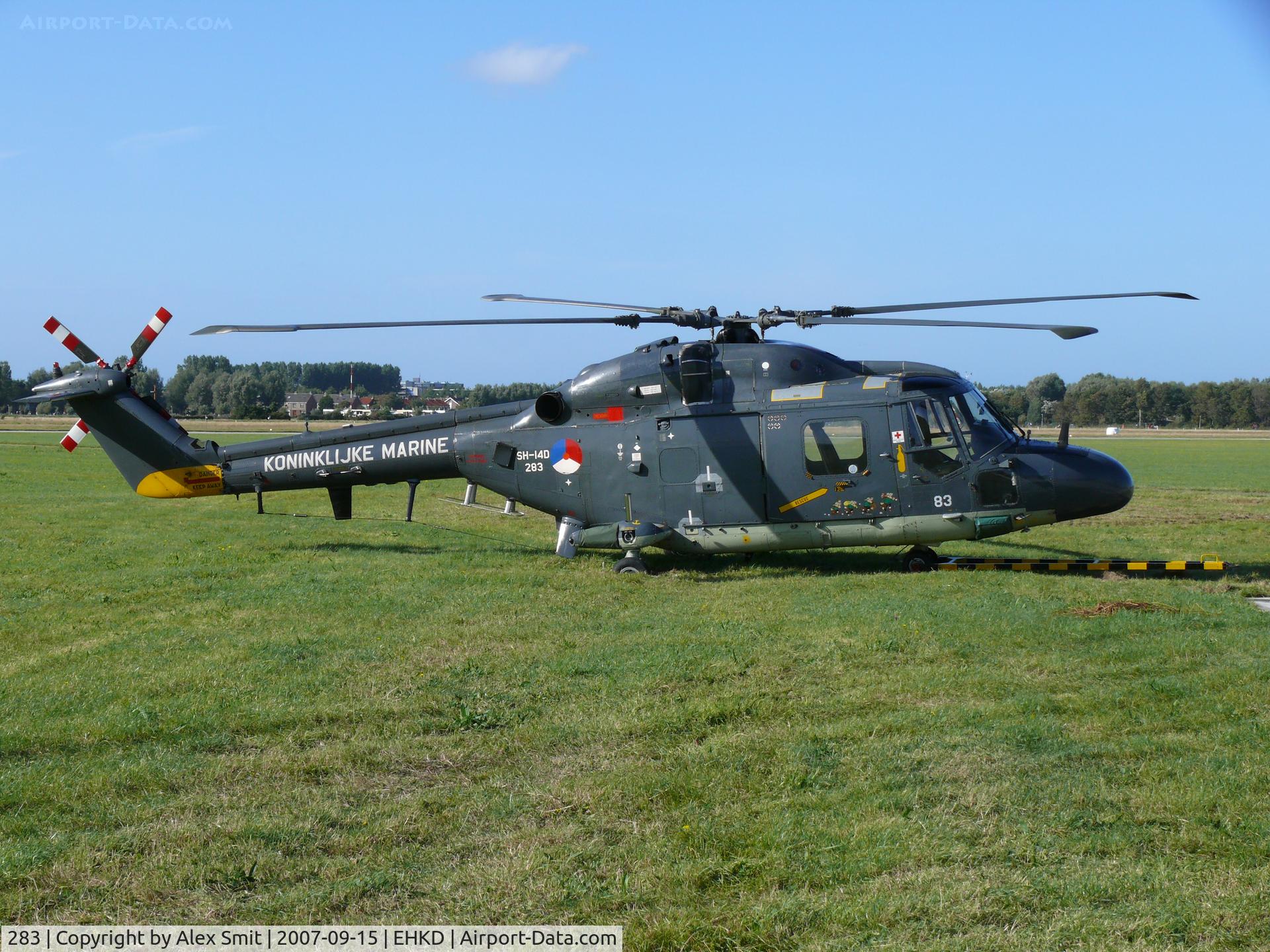 283, Westland SH-14D Lynx C/N 219, Royal Netherlands Navy Lynx parked in the sun