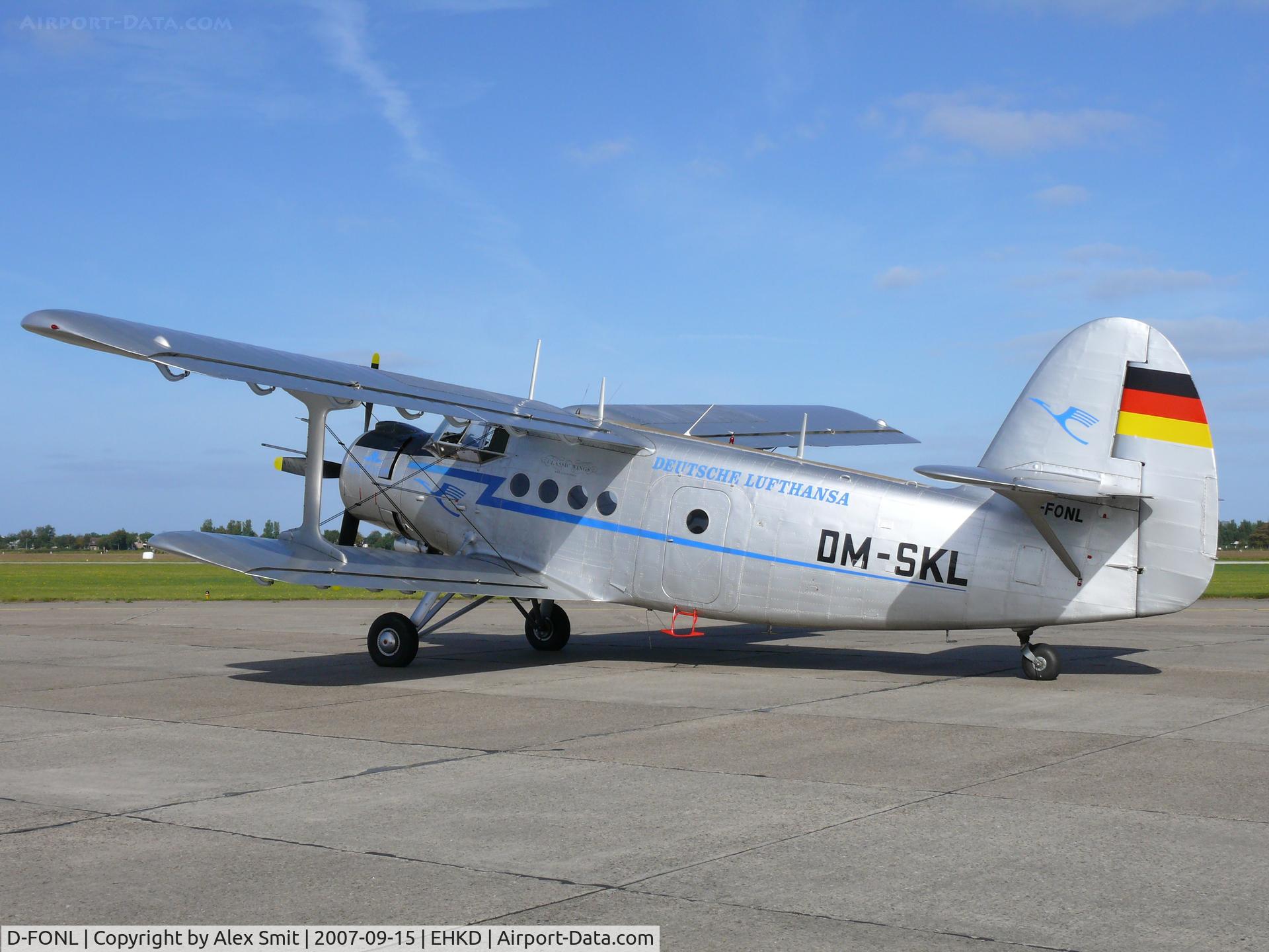 D-FONL, 1957 Antonov An-2T C/N 17802, Rob de Man's Anna waiting for it's display